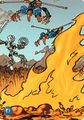 Kopaka kämpft gegen Nui-Rama